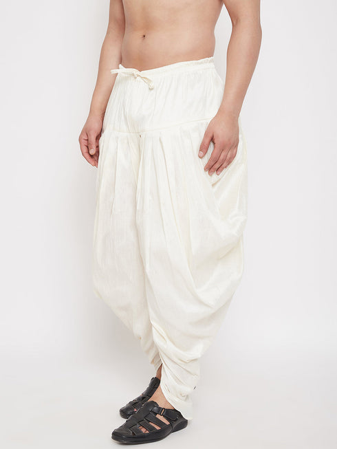 Men's Cream Dhoti Pants